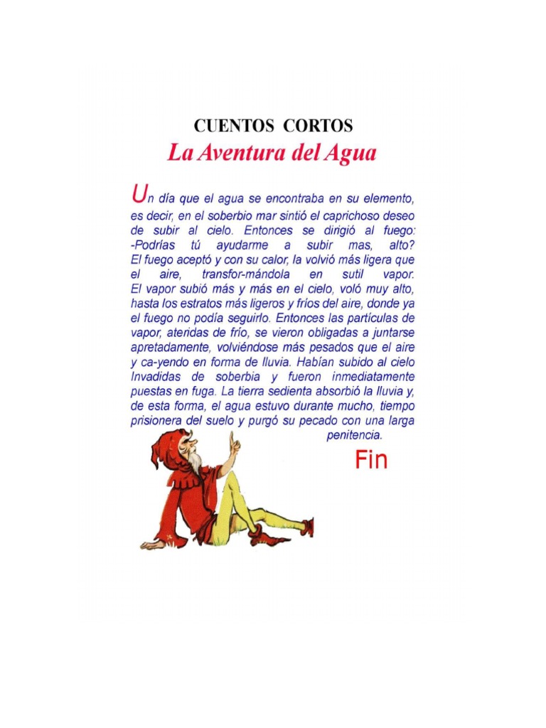 Cuento La Aventura Del Agua PDF