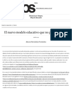 El Nuevo Modelo Educativo Que No Pisaraě Las Aulas - Distancia Por Tiempos