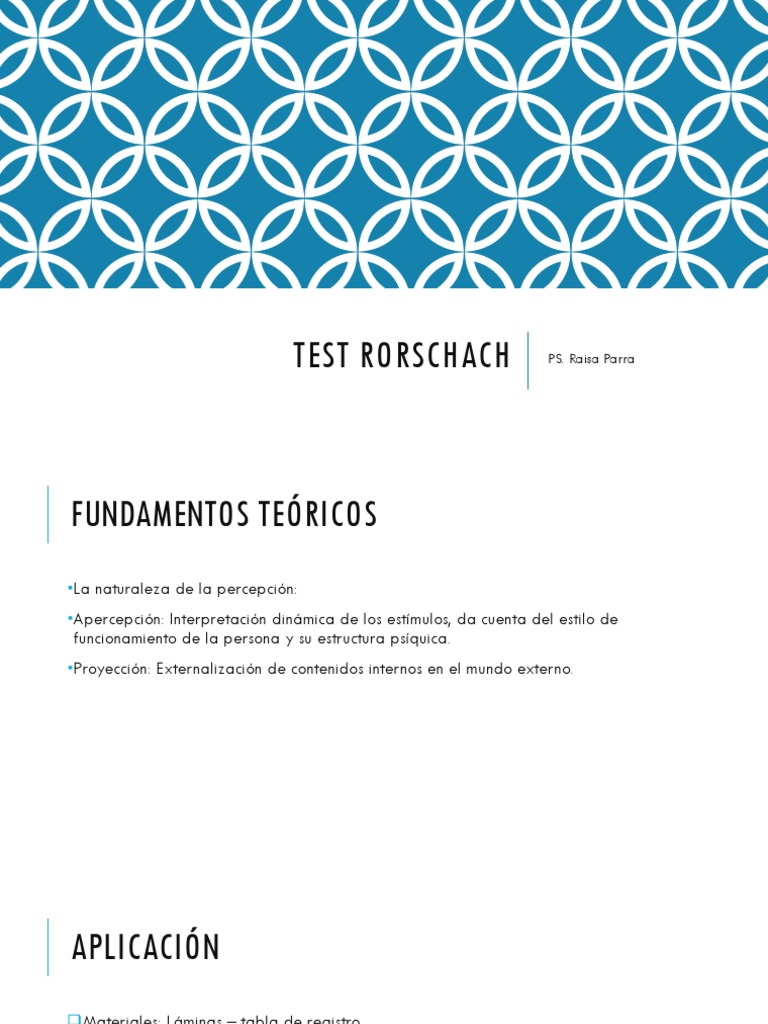 TEST Rorschach | PDF | Color | Percepción, image size:768x1024