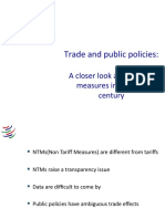 Trade and Public Policies:: A Closer Look at Non-Tariff Measures in The 21st Century