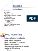 Food Processing: Factors Affecting Food Habits