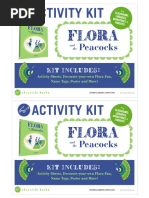 Flora Peacocks Activity Kit 