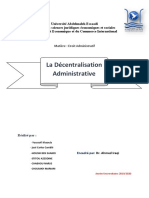 La Dã©centralisation Administrative PDF