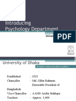 Introducing Psychology Dept. in DU