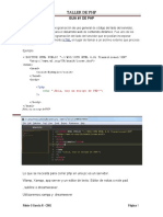 Taller de PHP: de Uso General Código Del Lado Del Servidor, Desarrollo Web Contenido Dinámico