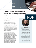 Mini Lesson: The 10 Scales You Need To Know For Jazz Improvisation