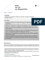 Diagnosis and Management of Autoimmune Hepatitis