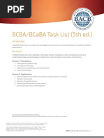 BCBA BCaBA Task List 5th Ed PDF