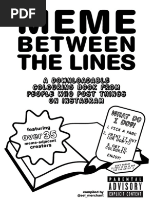 Meme Between The Lines Instagram Colouring Book Pdf