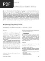 AAPD Pulp Therapy Guidelines 2025 | PDF