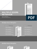 Multiple Doors Metaphor: This Is A Sample Text. Insert Your Desired Text Here