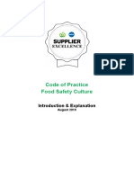 Code of Practice Food Safety Culture: Introduction & Explanation