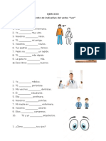 EJERCICIO Ser Presente Indicativo