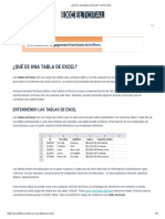 ¿Qué Es Una Tabla de Excel - Excel Total PDF