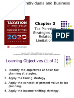 Tax Planning Strategies and Related Limitations: 2020 Edition