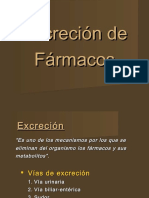 Excrecion de Farmacos