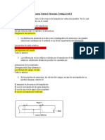 Examen Ultrasonic Testing Level II