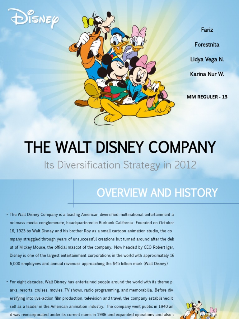 Disney's Diversification Strategy Overview | PDF | American ...