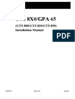 GTS 8X0/GPA 65: (GTS 800/GTS 820/GTS 850) Installation Manual