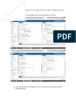 Diseñe Un Flip-Flop Tipo D, Con Reset Activo en Alto y Enable Activo en Alto. A. Una Impresión de Pantalla Con La Descripción en VHDL