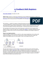 LFSR Tutorial: Linear Feedback Shift Registers