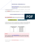 Declaración Anual Consolidada