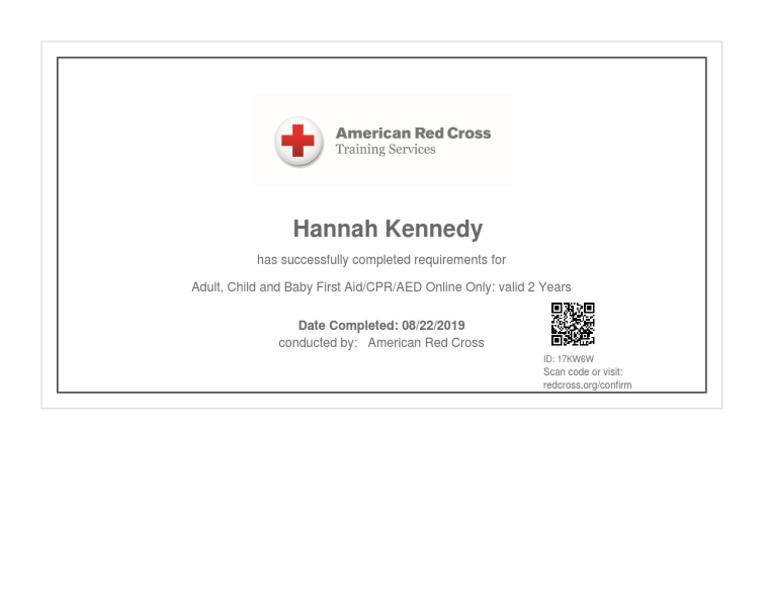 CPR Certificate PDF CPR Certificate PDF