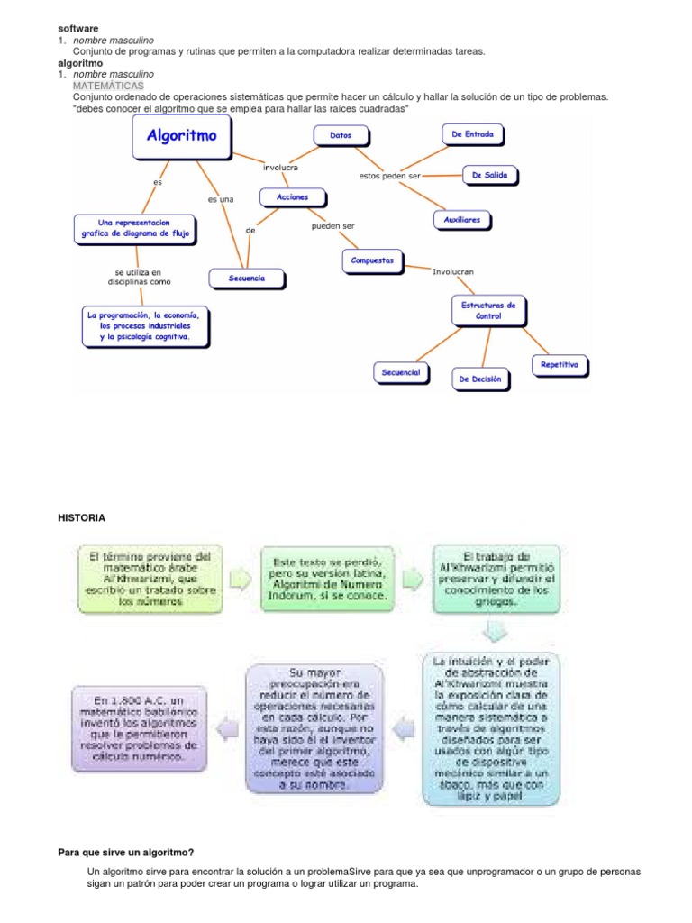 Definición y Ejemplo de Algoritmo | PDF | Métodos y materiales de ...