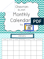 Chevron-: Monthly Calendars