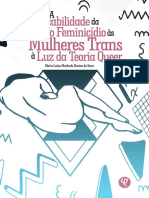 A Aplicabilidade Da Lei Do Feminicídio Às Mulheres Trans À Luz Da Teoria Queer PDF