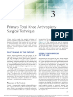 Primary TKA Technique