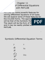 Solving Differential Equations with MATLAB's Symbolic Math Toolbox