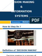 Decision Making and Information Systems