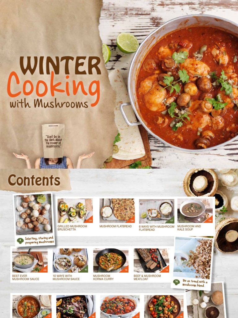 Myfoodbook-Winter Cooking With Mushrooms 2015 PDF | PDF | Cooking | Curry