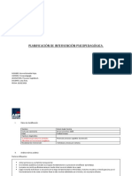 Planificación de Intervención Psicopedagógica 77777