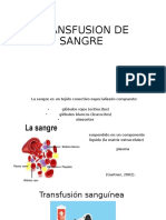 Transfusión de Sangre