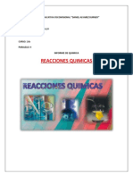 Reacciones Quimicas Informe Segundo H Stefany Chillogallo Shirley Paccha
