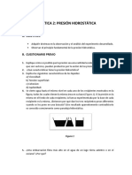 Práctica 2 - Presion Hidrostatica PDF