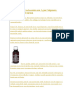 Curando El Resfriado Común Con Agua Oxigenada