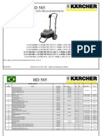 Karcher 585 Lista de Peças PDF