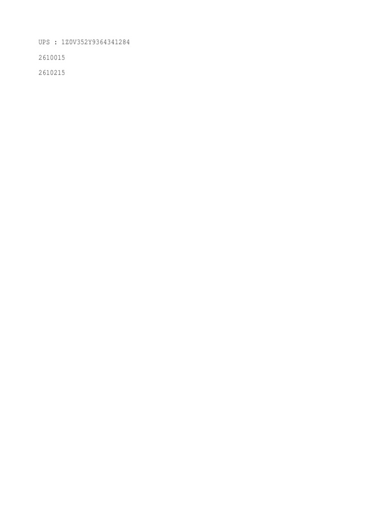 UPS Tracking Information PDF | PDF