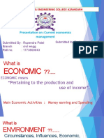 Presentation On:current Economics Management: Rajakiya Engineering College Azamgarh