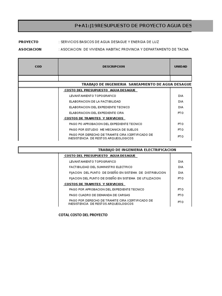 Presupuesto Agua | PDF | Hidrología | Plomería