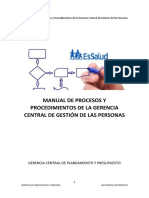 Manual de Procesos y Procedimientos de GCGP PDF