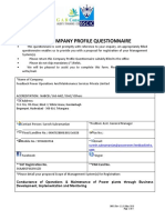 B001 Company Profile Questionnaire R12 0518 