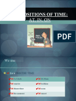Prepositions of Time:: At, In, On