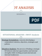Swot Analysis: Session 4
