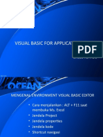 VISUAL BASIC FOR APPLICATIONS (VBA)