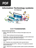 Information Technology Systems: 3.4 Internet