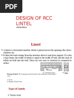 Lintel Design and Calculation Guide | PDF | Reinforced Concrete | Concrete